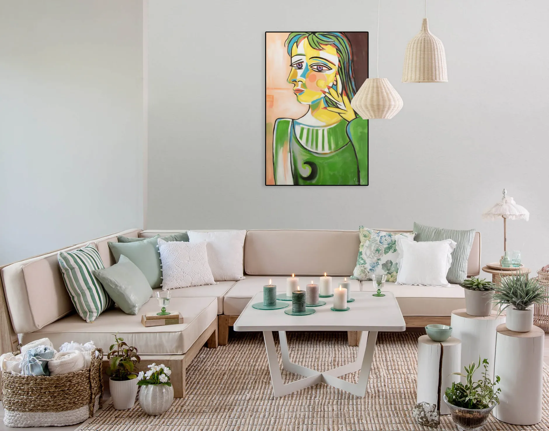 Handgemaltes Gemälde 'Unantastbare Anmut' 60x90cm | inkl. Echtheitszertifikat