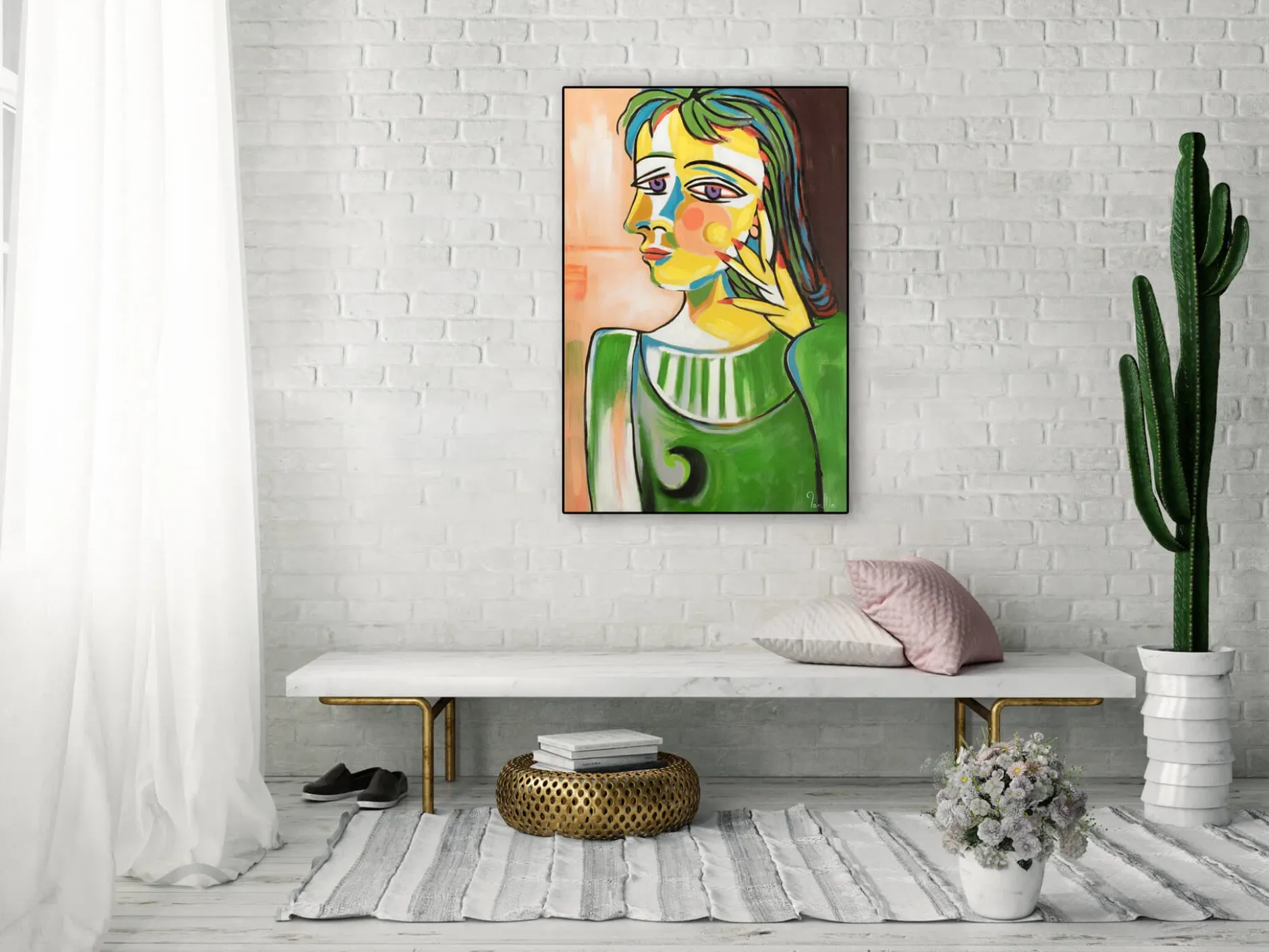 Handgemaltes Gemälde 'Unantastbare Anmut' 60x90cm | inkl. Echtheitszertifikat