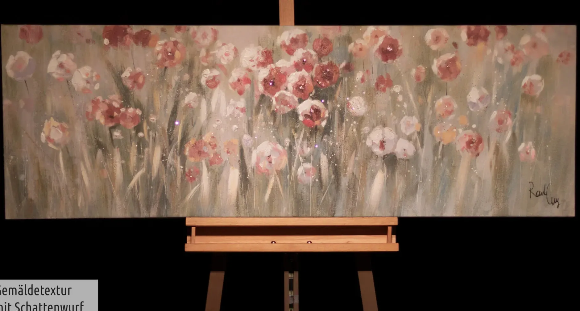 Handgemaltes Gemälde 'Unberührte Natur' 150x50cm | inkl. Echtheitszertifikat