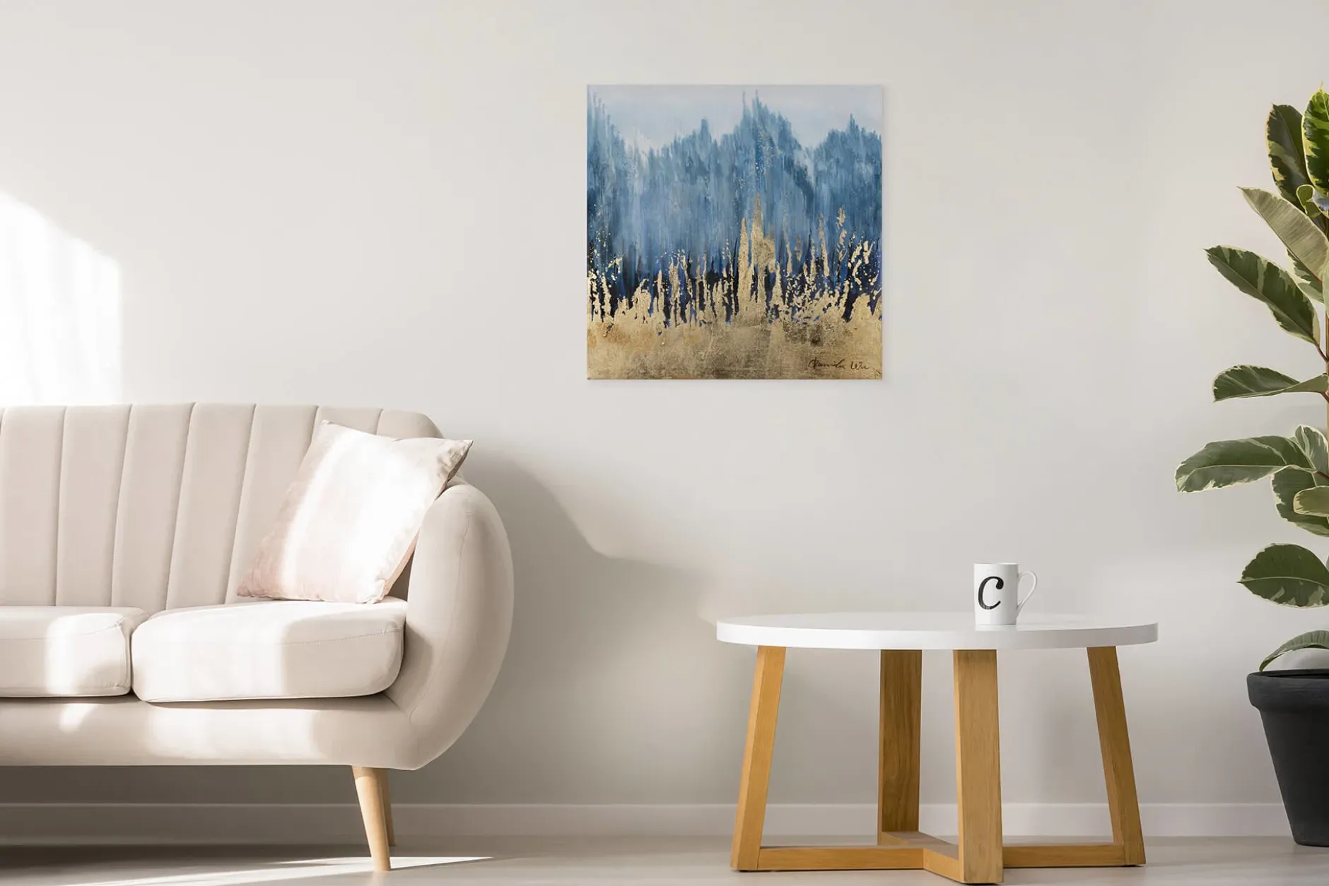Handgemaltes Gemälde 'Under Cover of Night' 60x60cm | inkl. Echtheitszertifikat