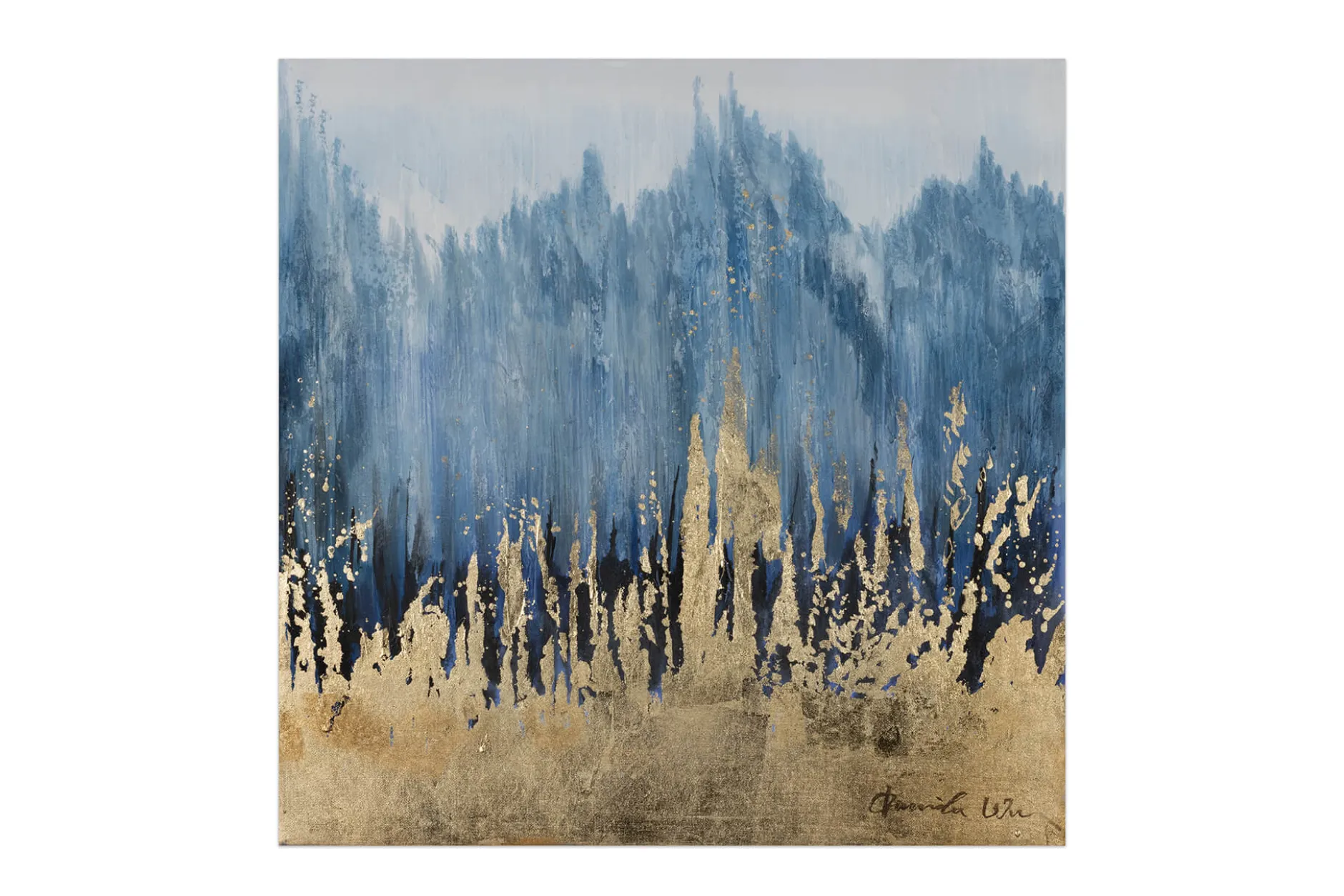 Handgemaltes Gemälde 'Under Cover of Night' 60x60cm | inkl. Echtheitszertifikat