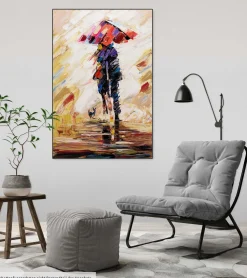 Handgemaltes Gemälde 'Under the Umbrella' 60x90cm | inkl. Echtheitszertifikat