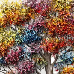 Handgemaltes Gemälde 'Under the Branches' 80x80cm | inkl. Echtheitszertifikat