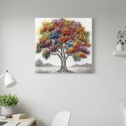 Handgemaltes Gemälde 'Under the Branches' 80x80cm | inkl. Echtheitszertifikat