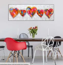 Handgemaltes Gemälde 'Undisclosed Crush' 150x50cm | inkl. Echtheitszertifikat