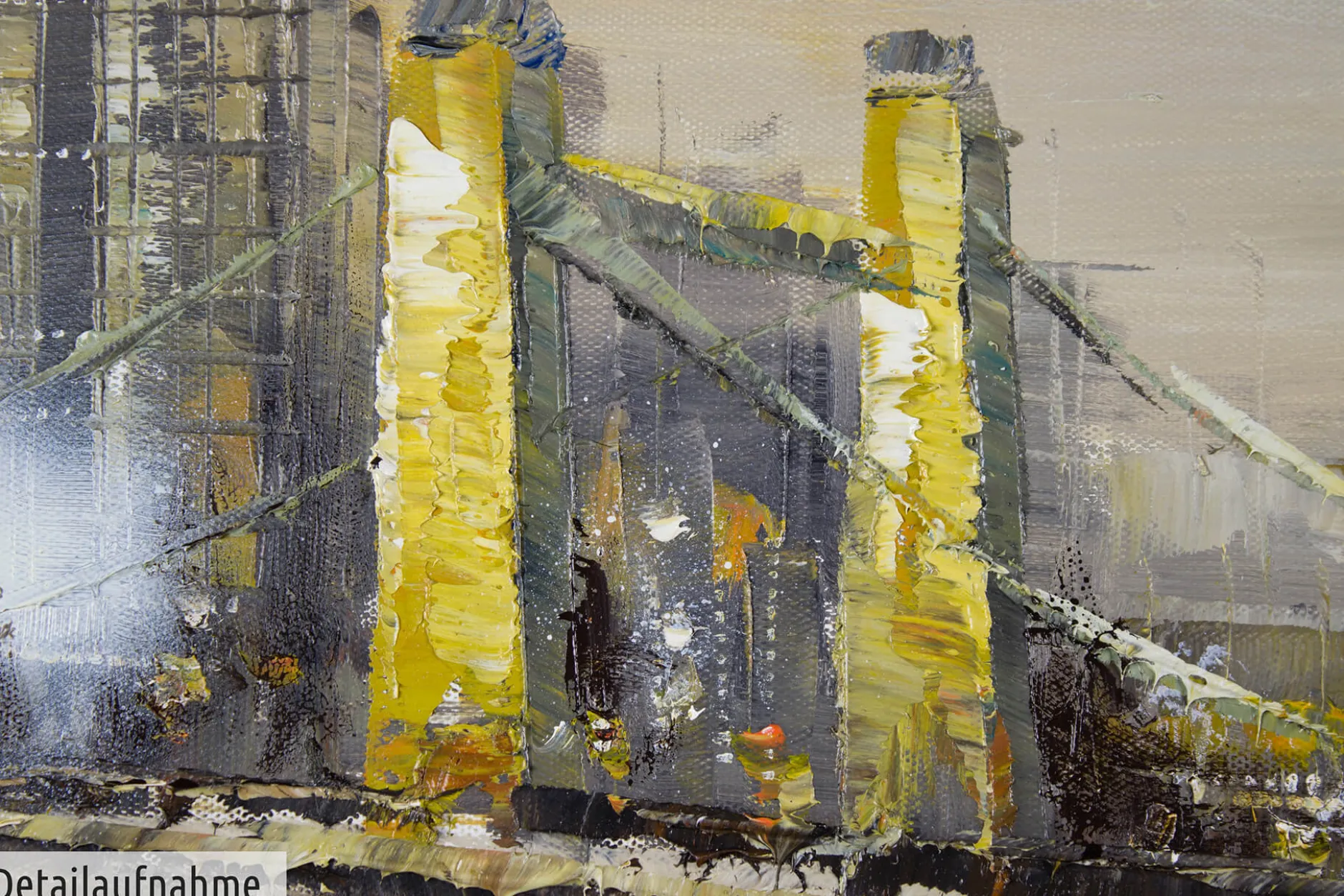 Handgemaltes Gemälde 'Urban Life' 100x50cm | inkl. Echtheitszertifikat