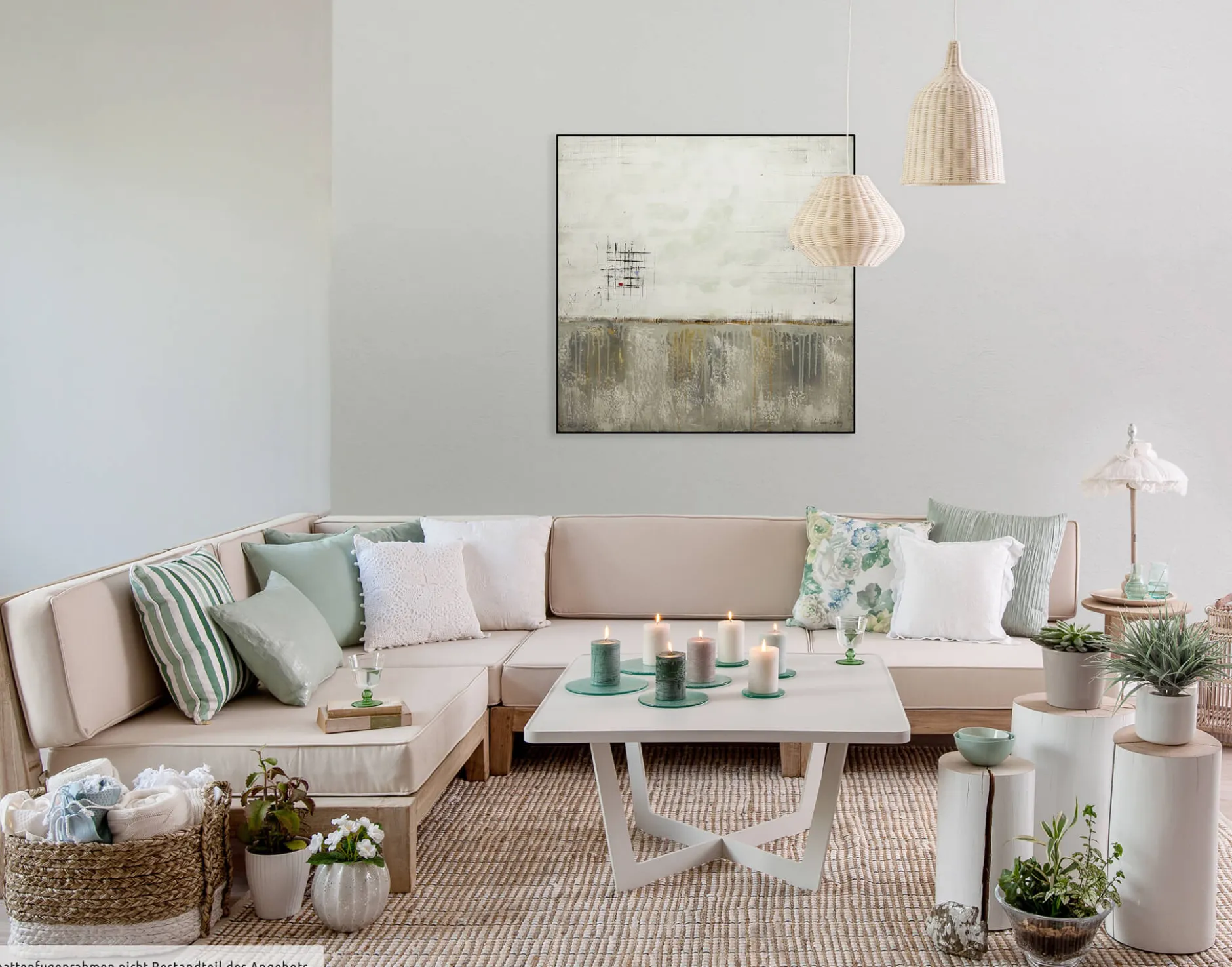 Handgemaltes Gemälde 'Vage Allusion' 80x80cm | inkl. Echtheitszertifikat