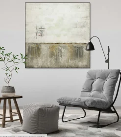 Handgemaltes Gemälde 'Vage Allusion' 80x80cm | inkl. Echtheitszertifikat