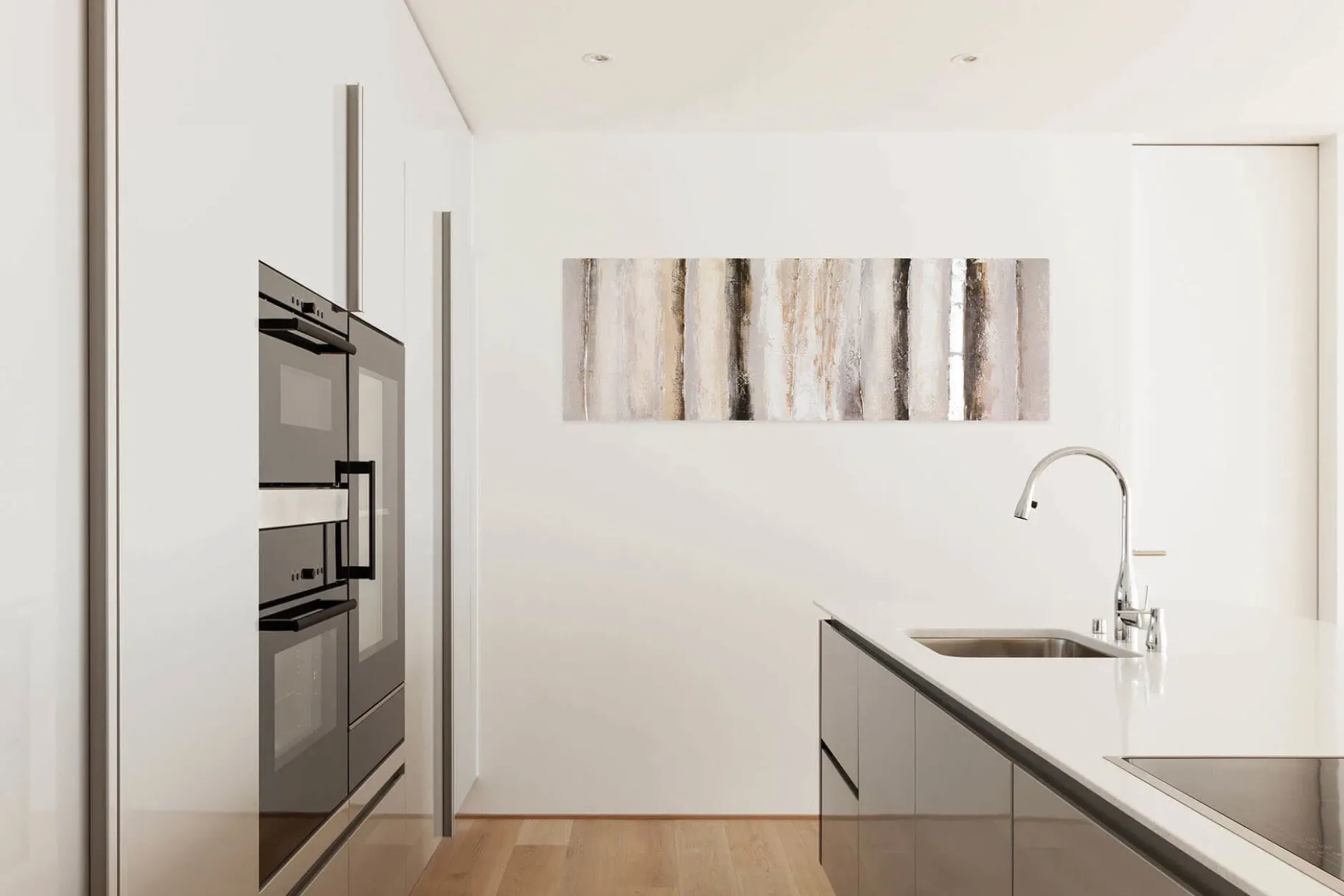 Handgemaltes Gemälde 'Vanilla Sky' 150x50cm | inkl. Echtheitszertifikat