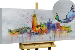 Handgemaltes Gemälde 'Venice Skyline Silhouette' 120x60cm | inkl. Echtheitszertifikat