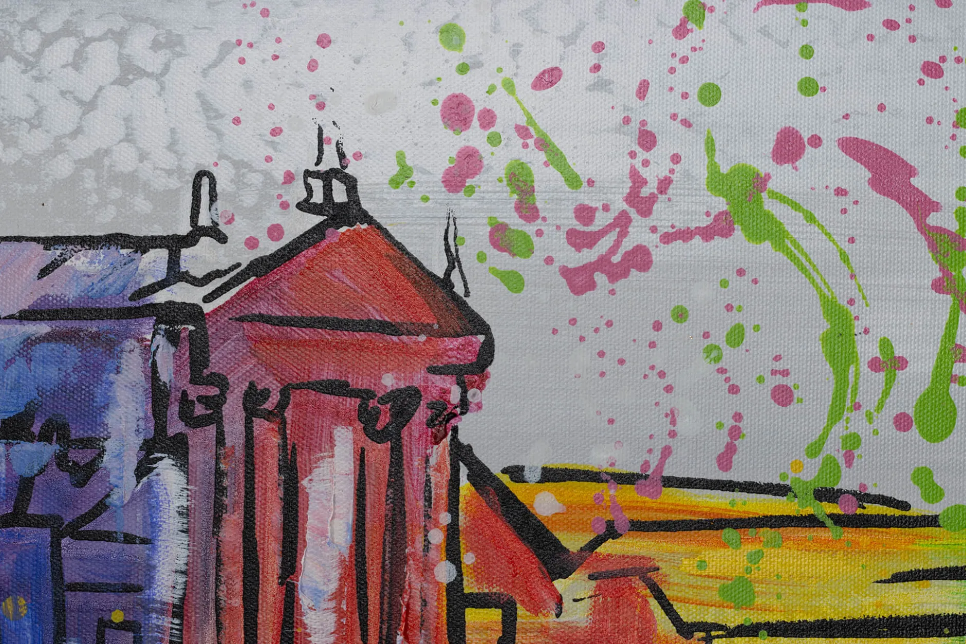 Handgemaltes Gemälde 'Venice Skyline Silhouette' 120x60cm | inkl. Echtheitszertifikat