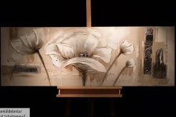 Handgemaltes Gemälde 'Verblasste Erinnerung' 150x50cm | inkl. Echtheitszertifikat