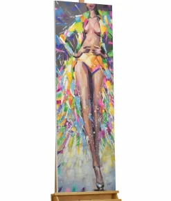 Handgemaltes Gemälde 'Verführende Venus' 40x120cm | inkl. Echtheitszertifikat