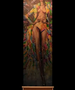 Handgemaltes Gemälde 'Verführende Venus' 40x120cm | inkl. Echtheitszertifikat