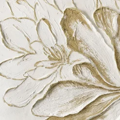 Handgemaltes Gemälde 'Vergoldete Blüte' | Echtheitszertifikat inklusive