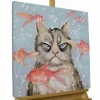 Handgemaltes Gemälde 'Very Crabby Cat' 60x60cm | inkl. Echtheitszertifikat