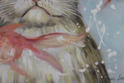 Handgemaltes Gemälde 'Very Crabby Cat' 60x60cm | inkl. Echtheitszertifikat