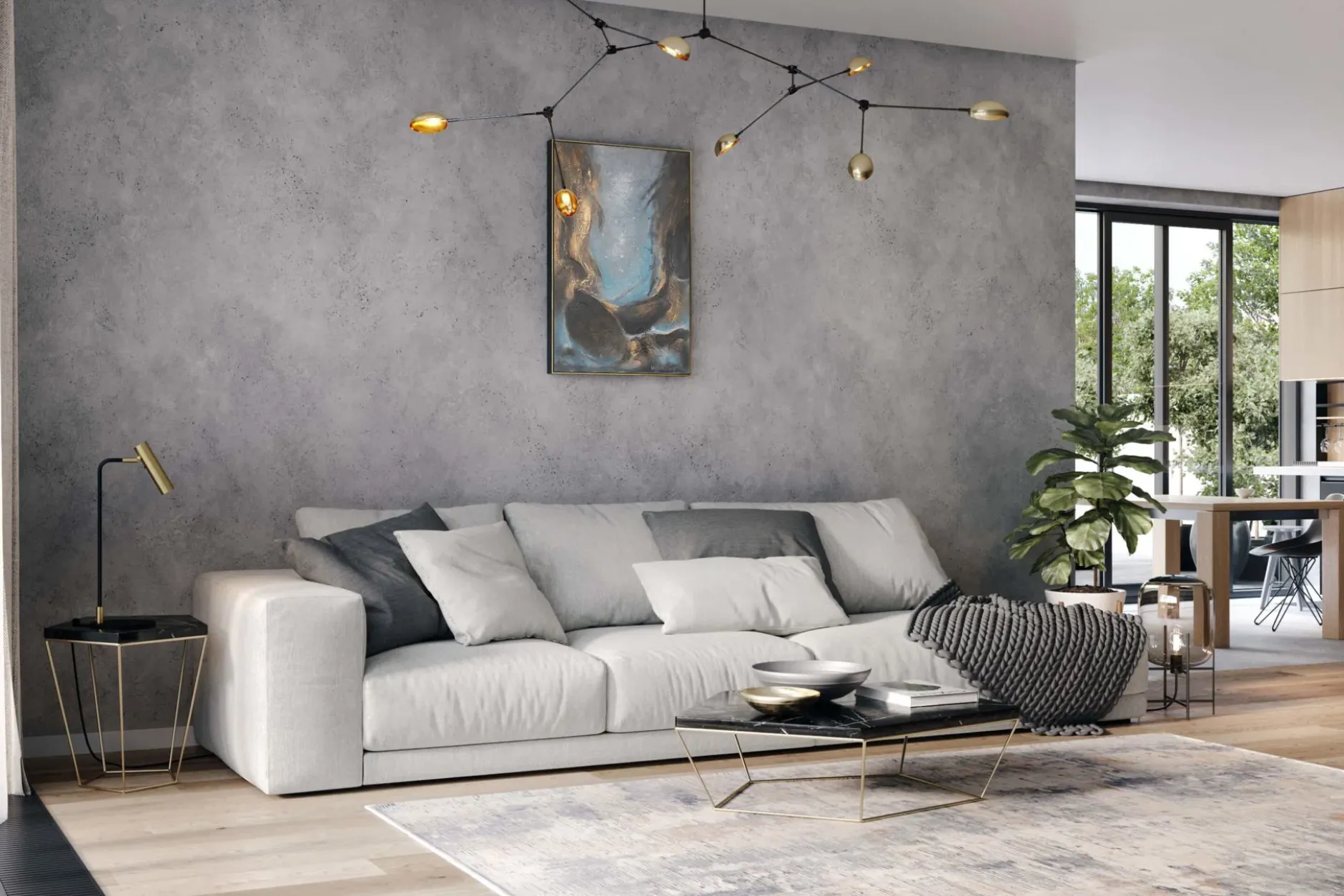 Handgemaltes Gemälde 'Verzauberte Quelle' 60x90cm | inkl. Echtheitszertifikat