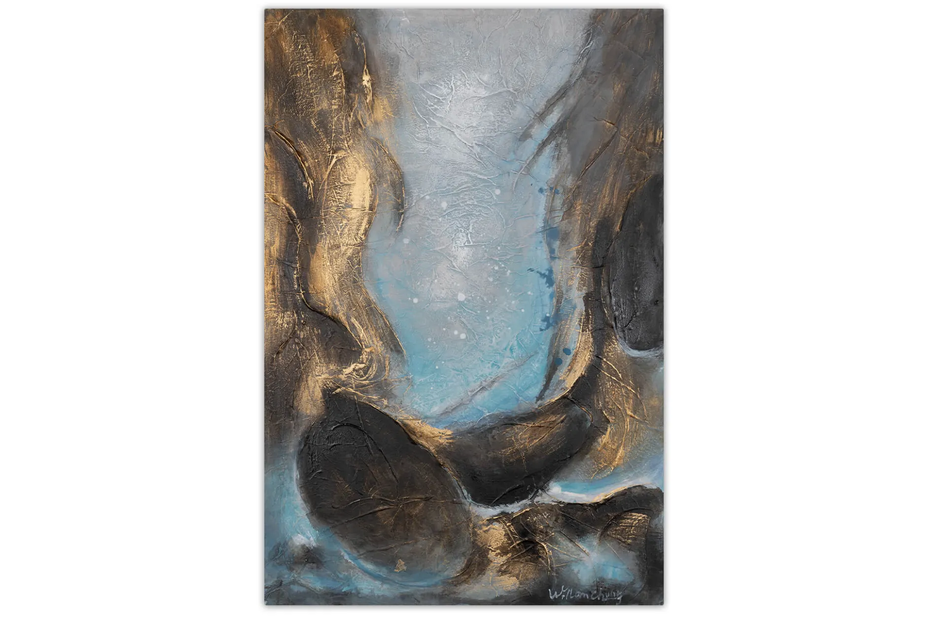 Handgemaltes Gemälde 'Verzauberte Quelle' 60x90cm | inkl. Echtheitszertifikat
