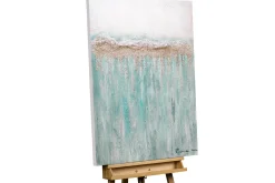 Handgemaltes Gemälde 'Viridian Stream' 75x100cm | inkl. Echtheitszertifikat