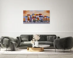 Handgemaltes Gemälde 'Visit Cinque Terre' 120x60cm | inkl. Echtheitszertifikat