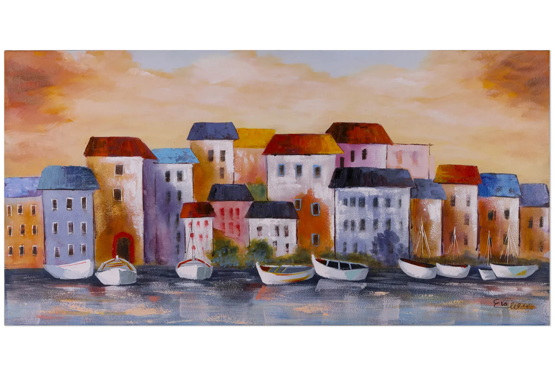Handgemaltes Gemälde 'Visit Cinque Terre' 120x60cm | inkl. Echtheitszertifikat