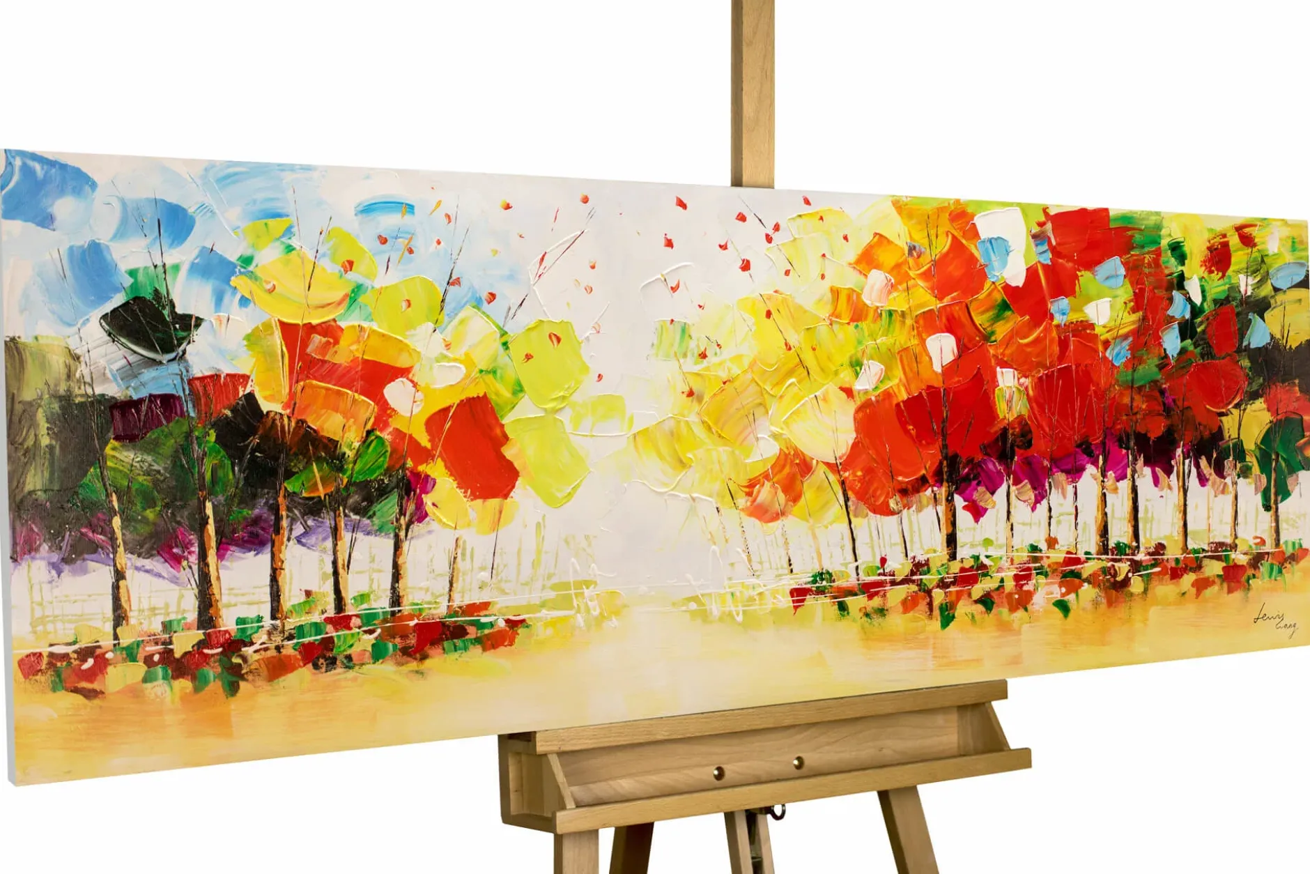 Handgemaltes Gemälde 'Voice of Freedom' 150x50cm | inkl. Echtheitszertifikat