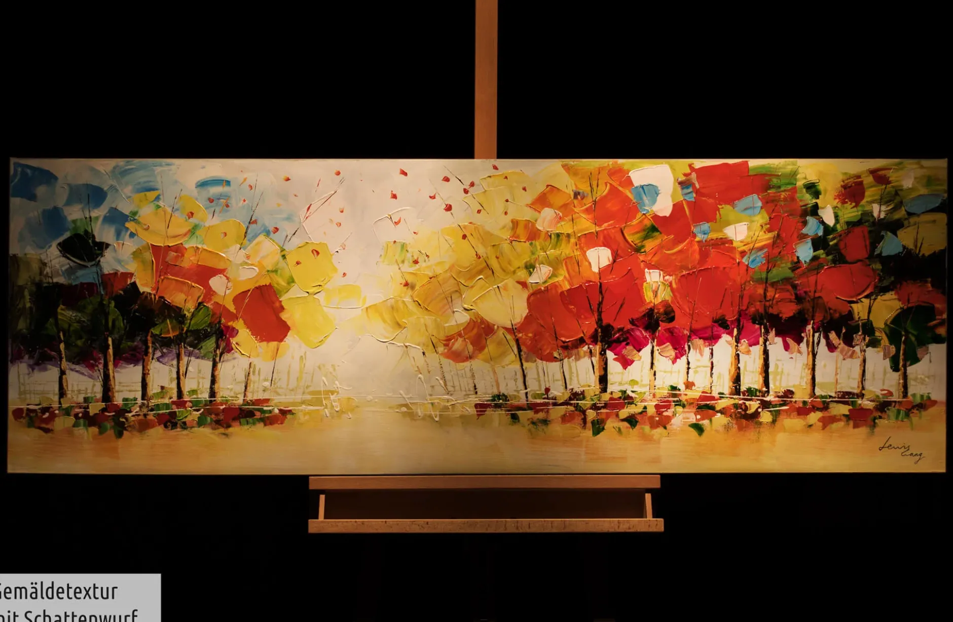 Handgemaltes Gemälde 'Voice of Freedom' 150x50cm | inkl. Echtheitszertifikat