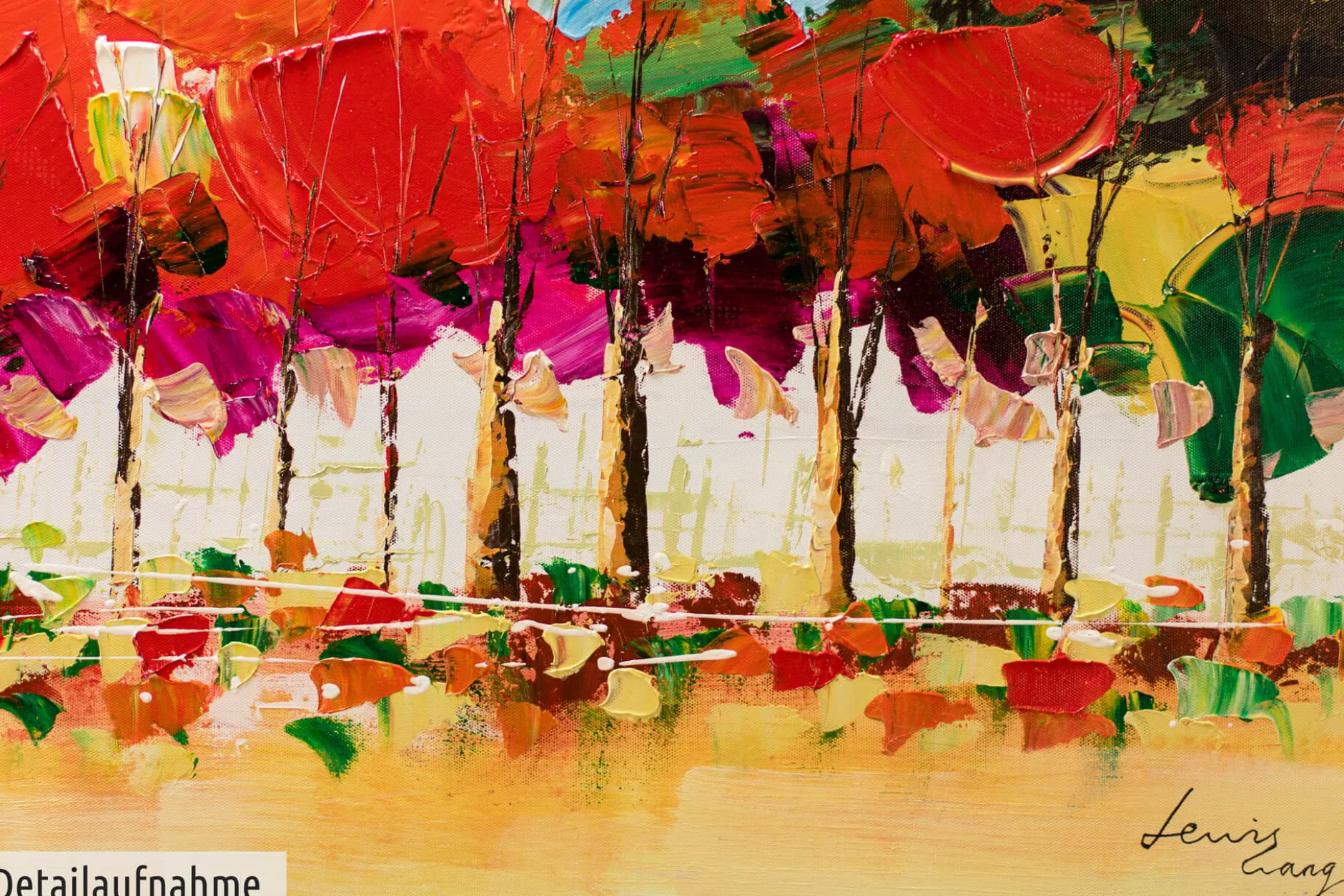 Handgemaltes Gemälde 'Voice of Freedom' 150x50cm | inkl. Echtheitszertifikat