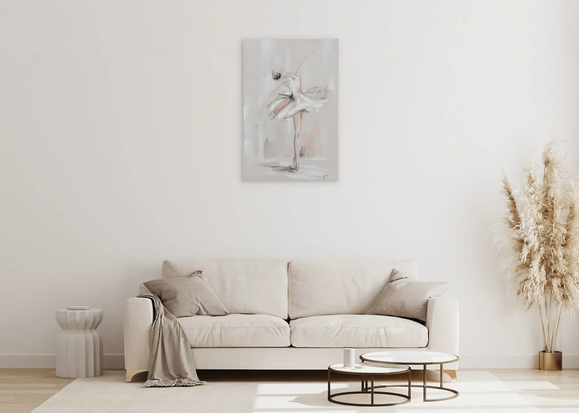 Handgemaltes Gemälde 'Vollendete Anmut' 60x90cm | inkl. Echtheitszertifikat