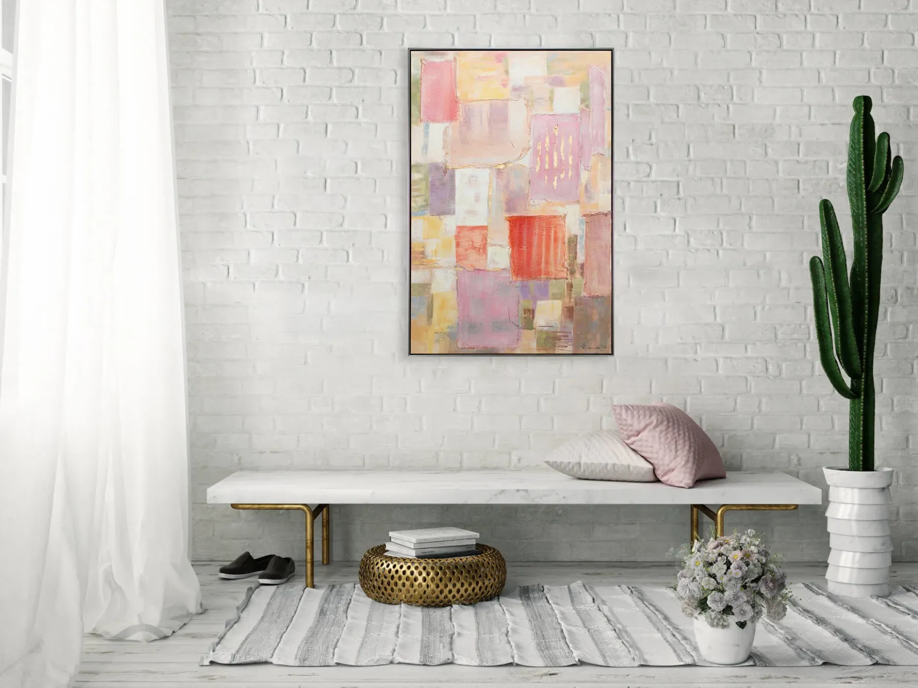 Handgemaltes Gemälde 'Von der Muse geküsst' 83x123cm | inkl. Echtheitszertifikat
