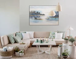 Handgemaltes Gemälde 'Von Ufer zu Ufer' 120x80cm | inkl. Echtheitszertifikat