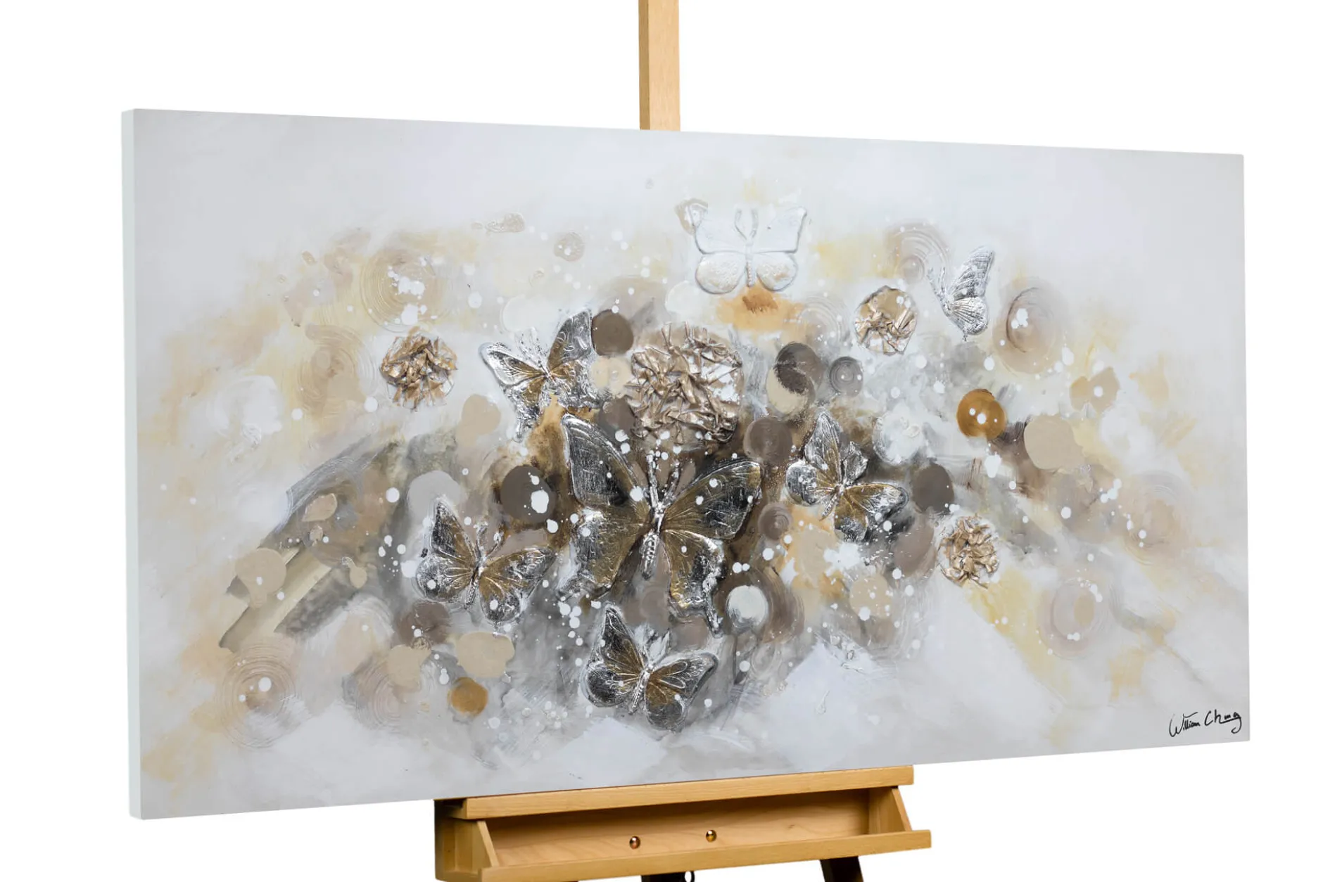 Handgemaltes Gemälde 'Vorzeichen des Frohmuts' 120x60cm | inkl. Echtheitszertifikat