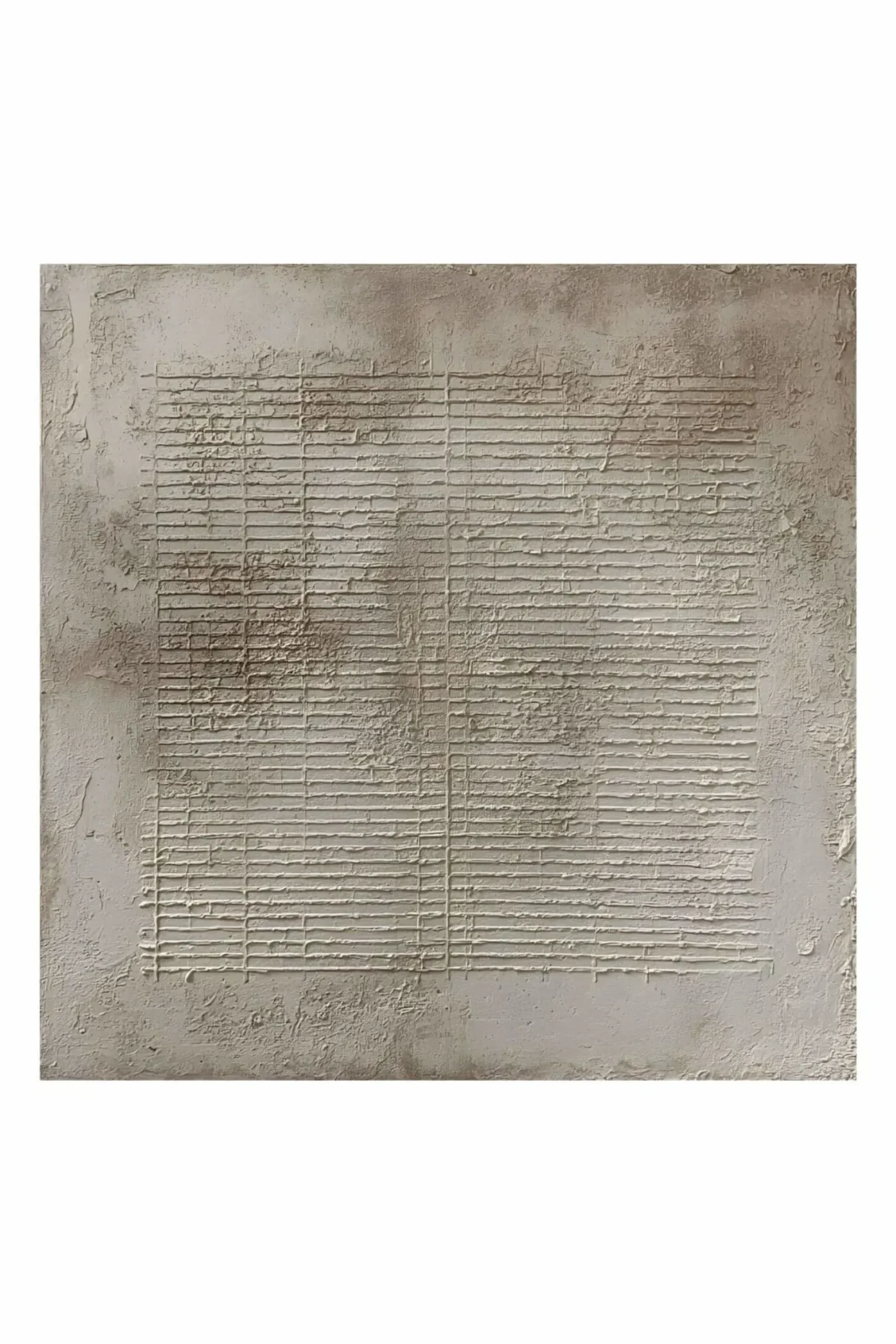 Handgemaltes Gemälde 'Wabi-Sabi Raster 4' | Echtheitszertifikat inklusive