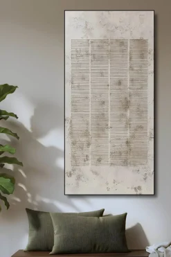 Handgemaltes Gemälde 'Wabi-Sabi Linien 2' | Echtheitszertifikat inklusive