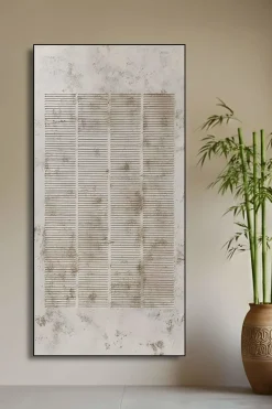 Handgemaltes Gemälde 'Wabi-Sabi Linien 2' | Echtheitszertifikat inklusive
