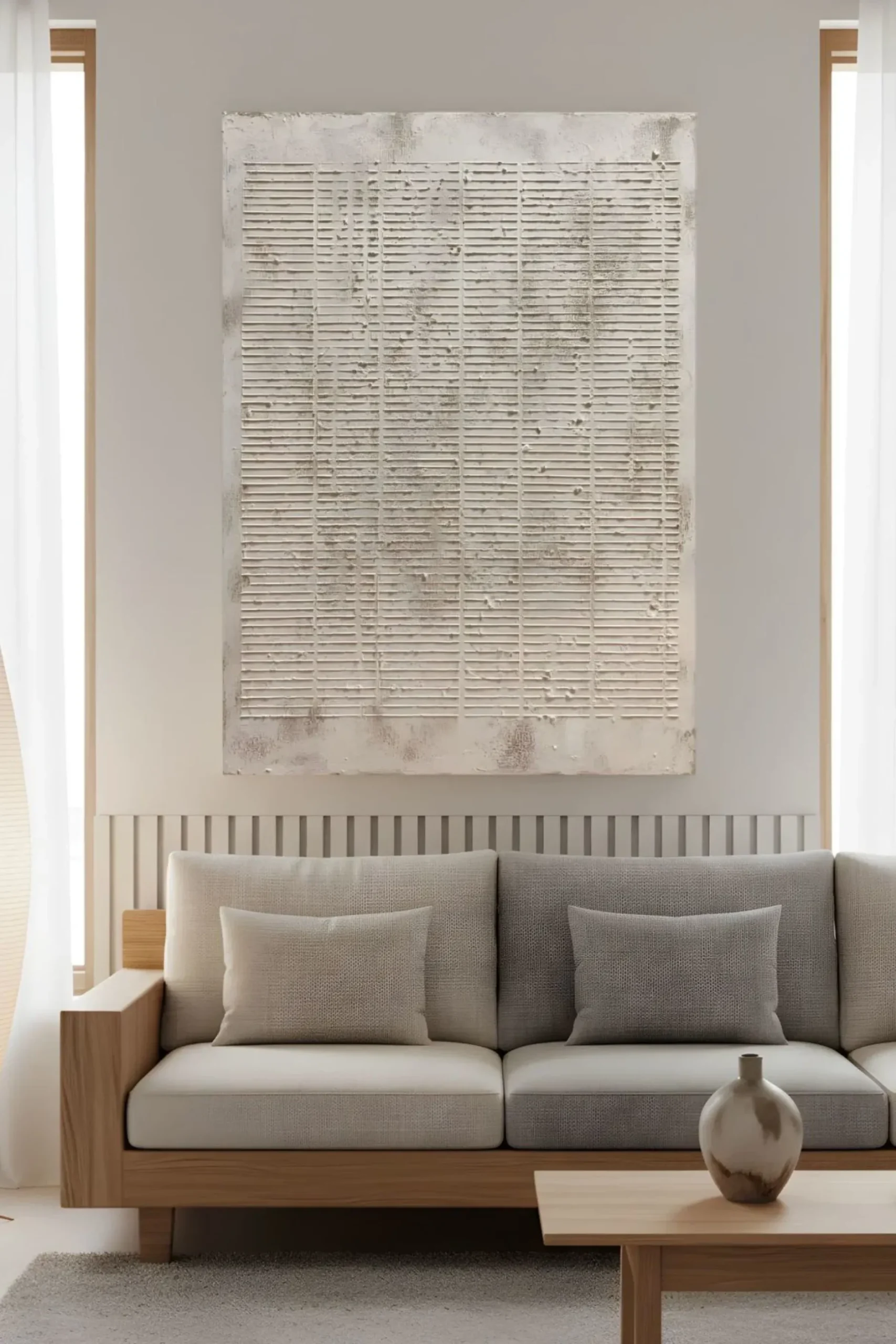 Handgemaltes Gemälde 'Wabi-Sabi Relief 1' | Echtheitszertifikat inklusive