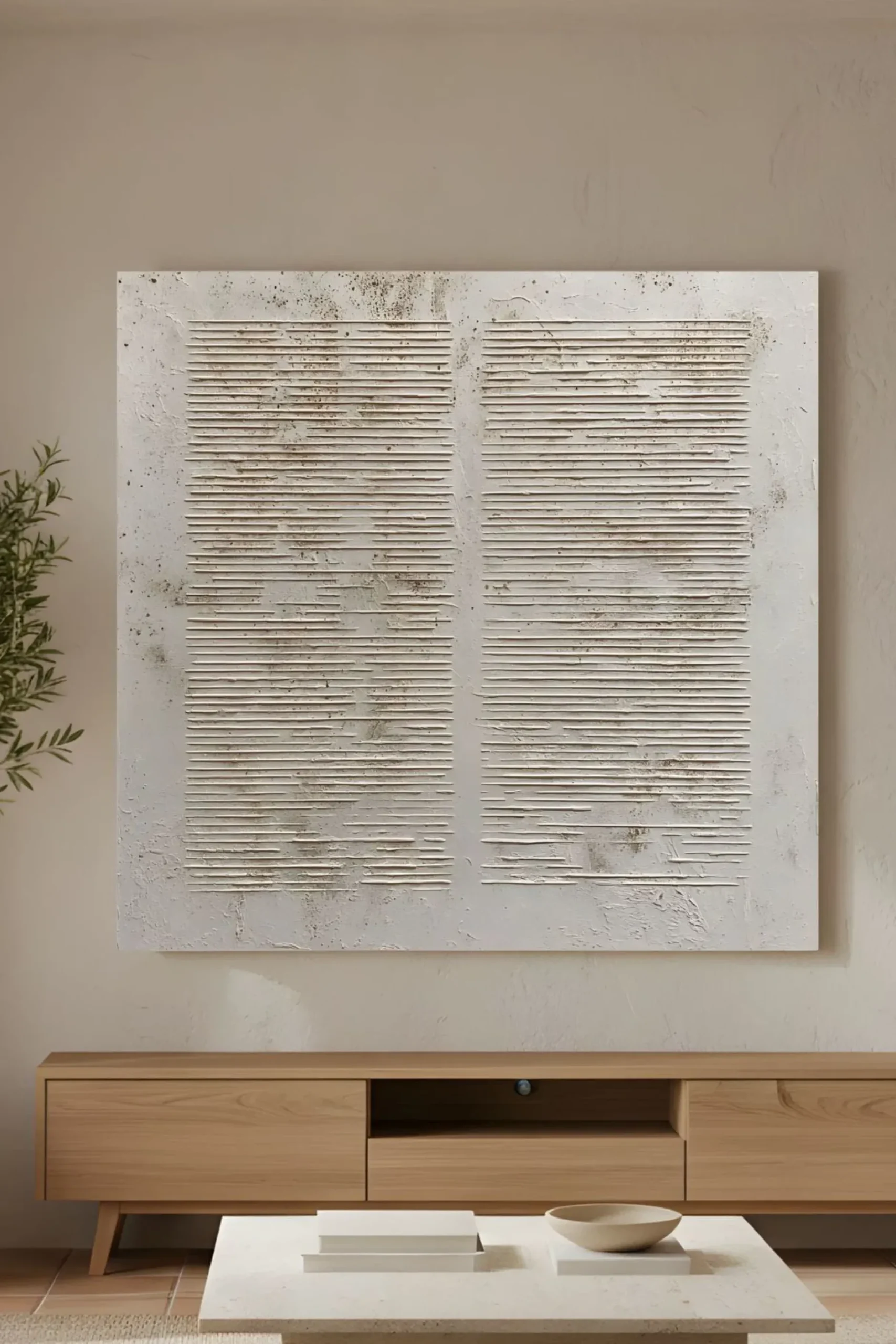Handgemaltes Gemälde 'Wabi-Sabi Säulen 1' | Echtheitszertifikat inklusive