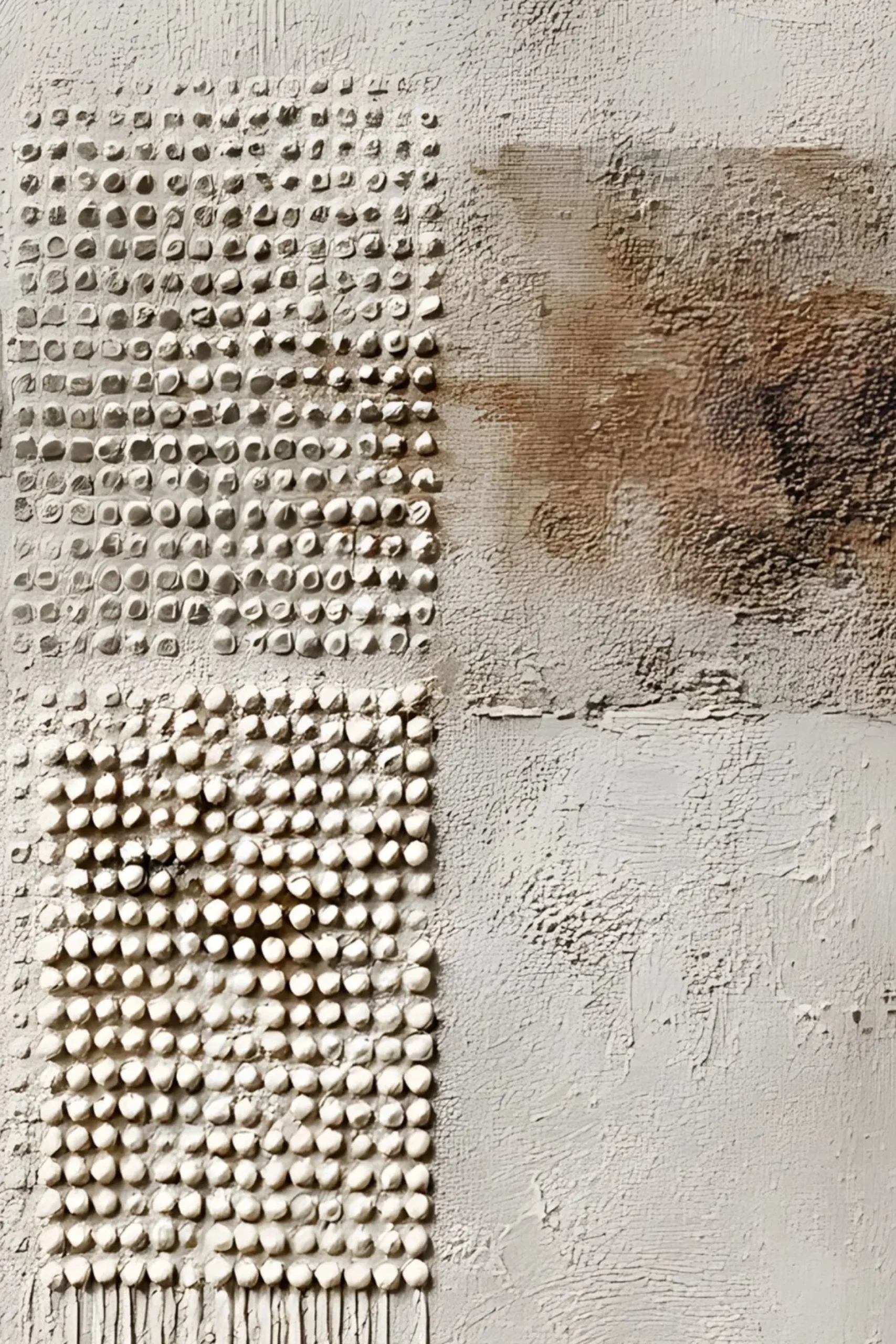Handgemaltes Gemälde 'Wabi-Sabi Punkte 2' | Echtheitszertifikat inklusive