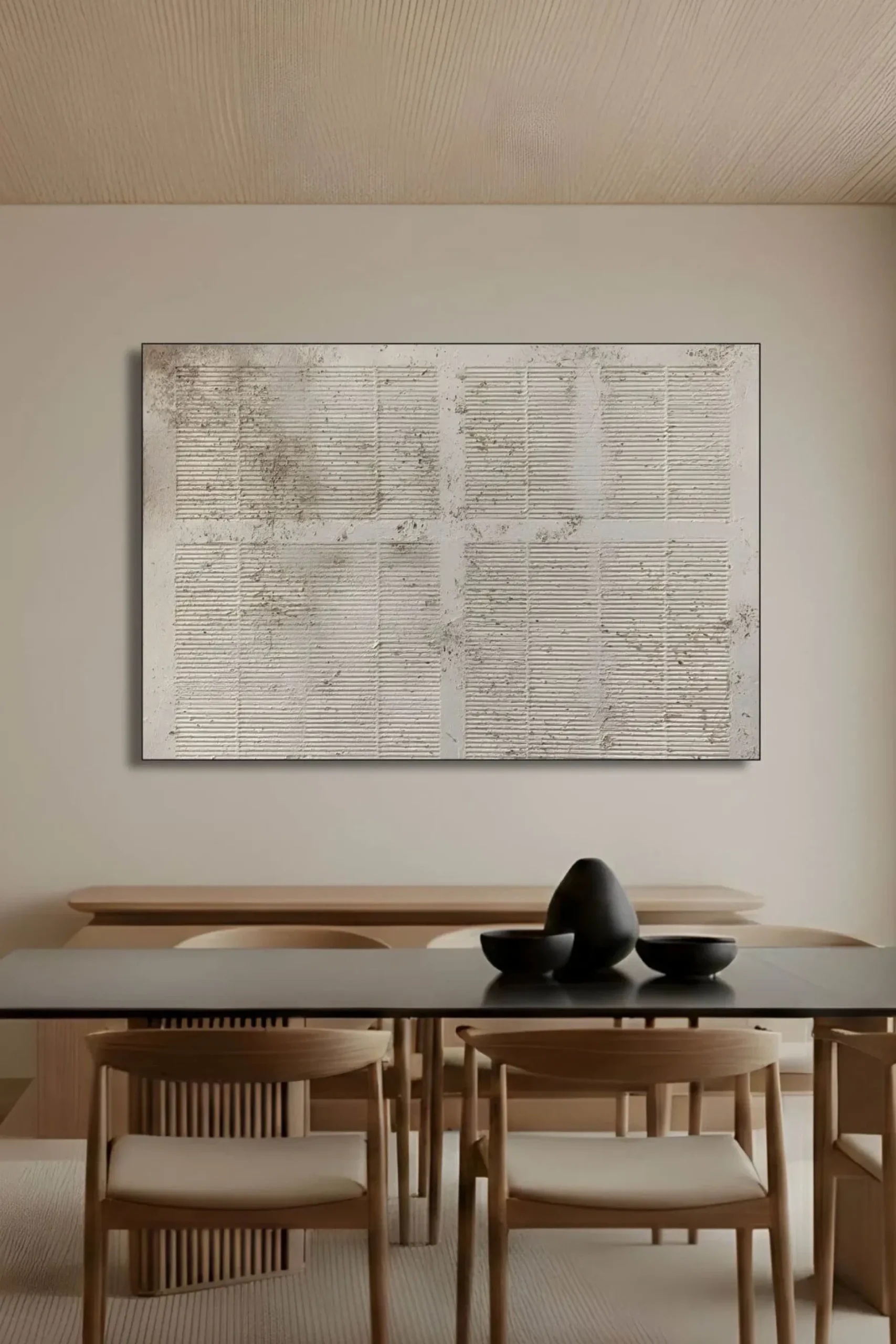 Handgemaltes Gemälde 'Wabi-Sabi Paneele 1' | Echtheitszertifikat inklusive