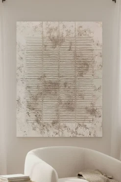 Handgemaltes Gemälde 'Wabi-Sabi Raster 2' | Echtheitszertifikat inklusive
