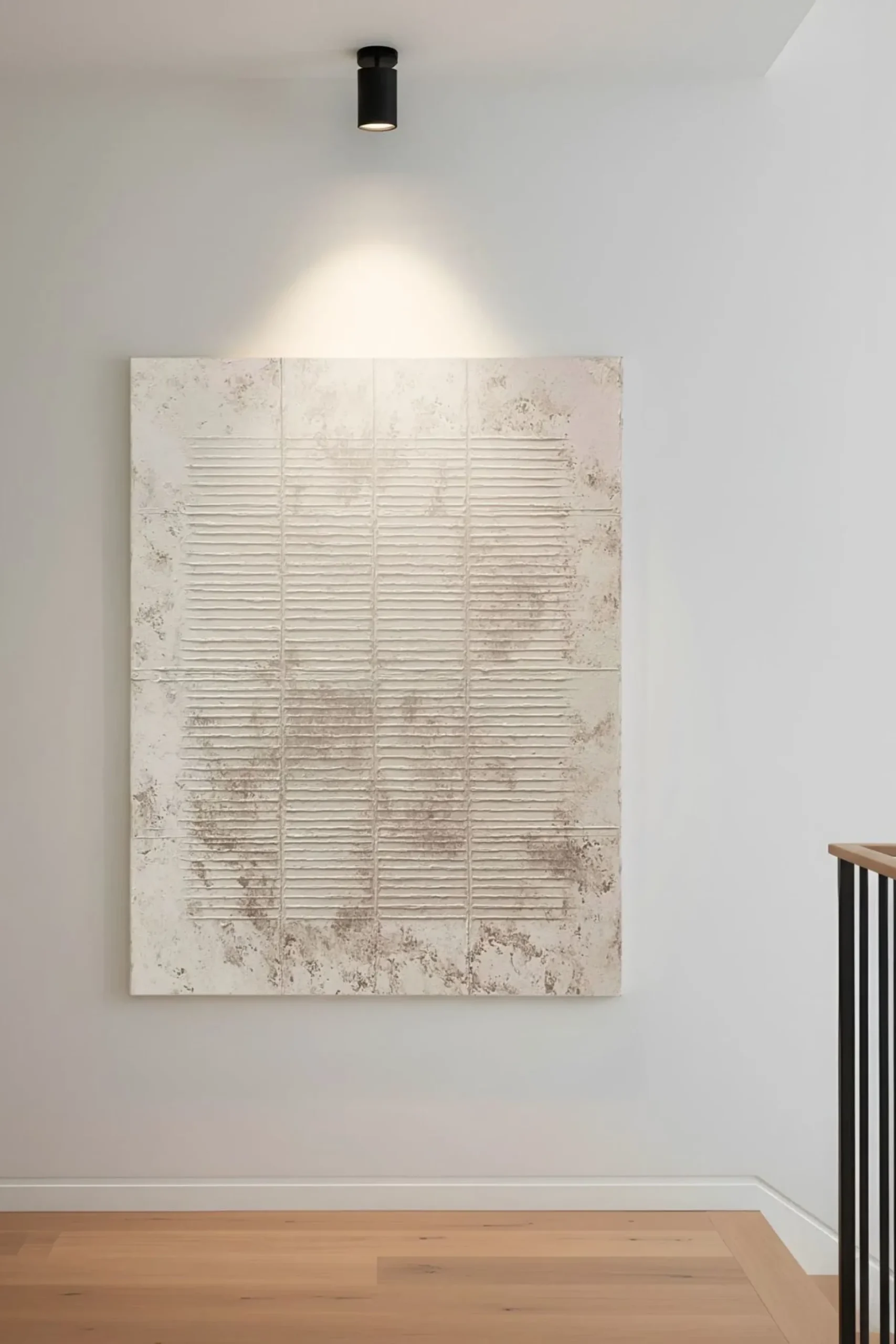 Handgemaltes Gemälde 'Wabi-Sabi Raster 2' | Echtheitszertifikat inklusive