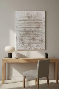 Handgemaltes Gemälde 'Wabi-Sabi Raster 2' | Echtheitszertifikat inklusive