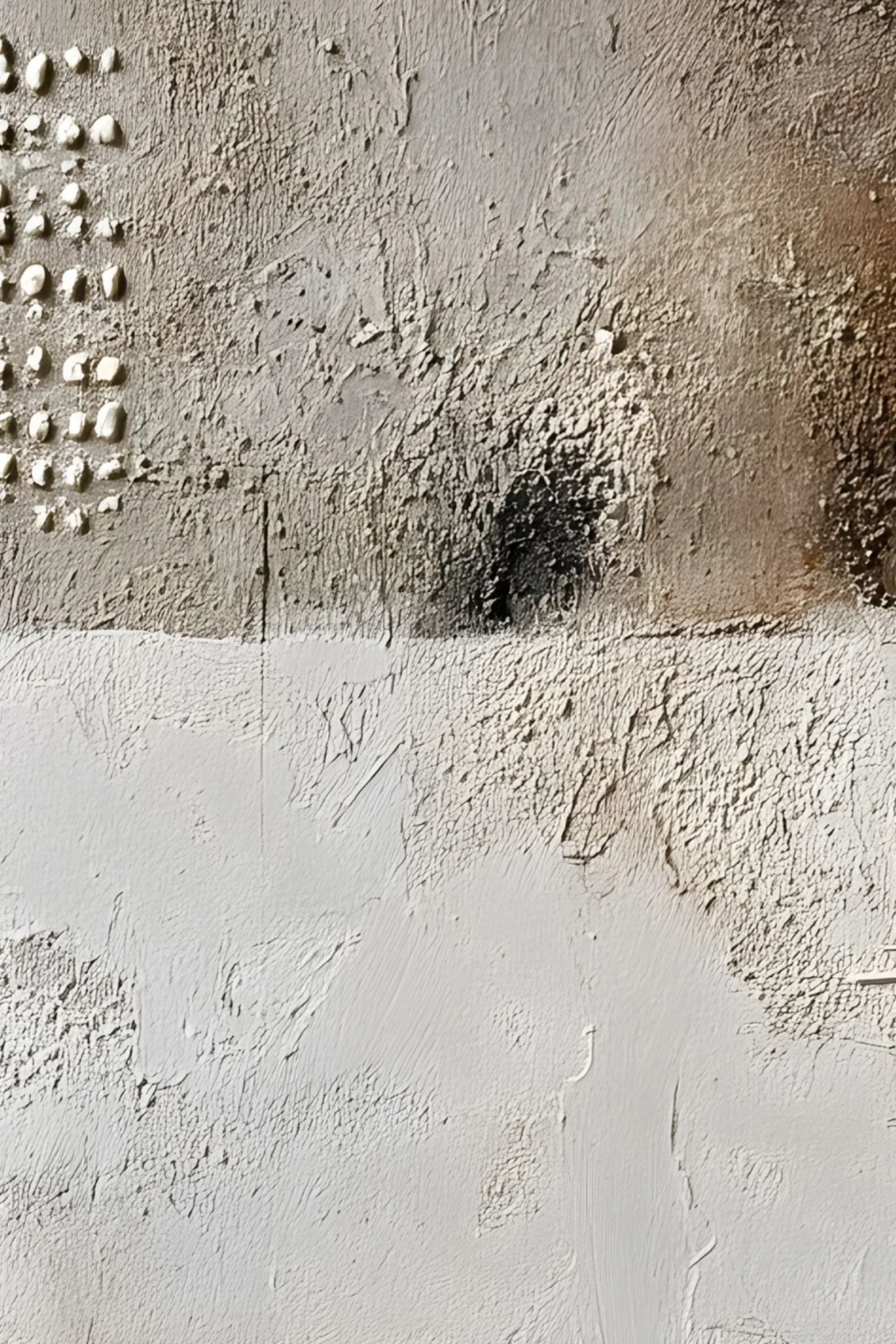 Handgemaltes Gemälde 'Wabi-Sabi Kontrast' | Echtheitszertifikat inklusive