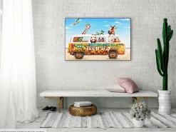 Handgemaltes Gemälde 'Wandertag' 100x70cm | inkl. Echtheitszertifikat