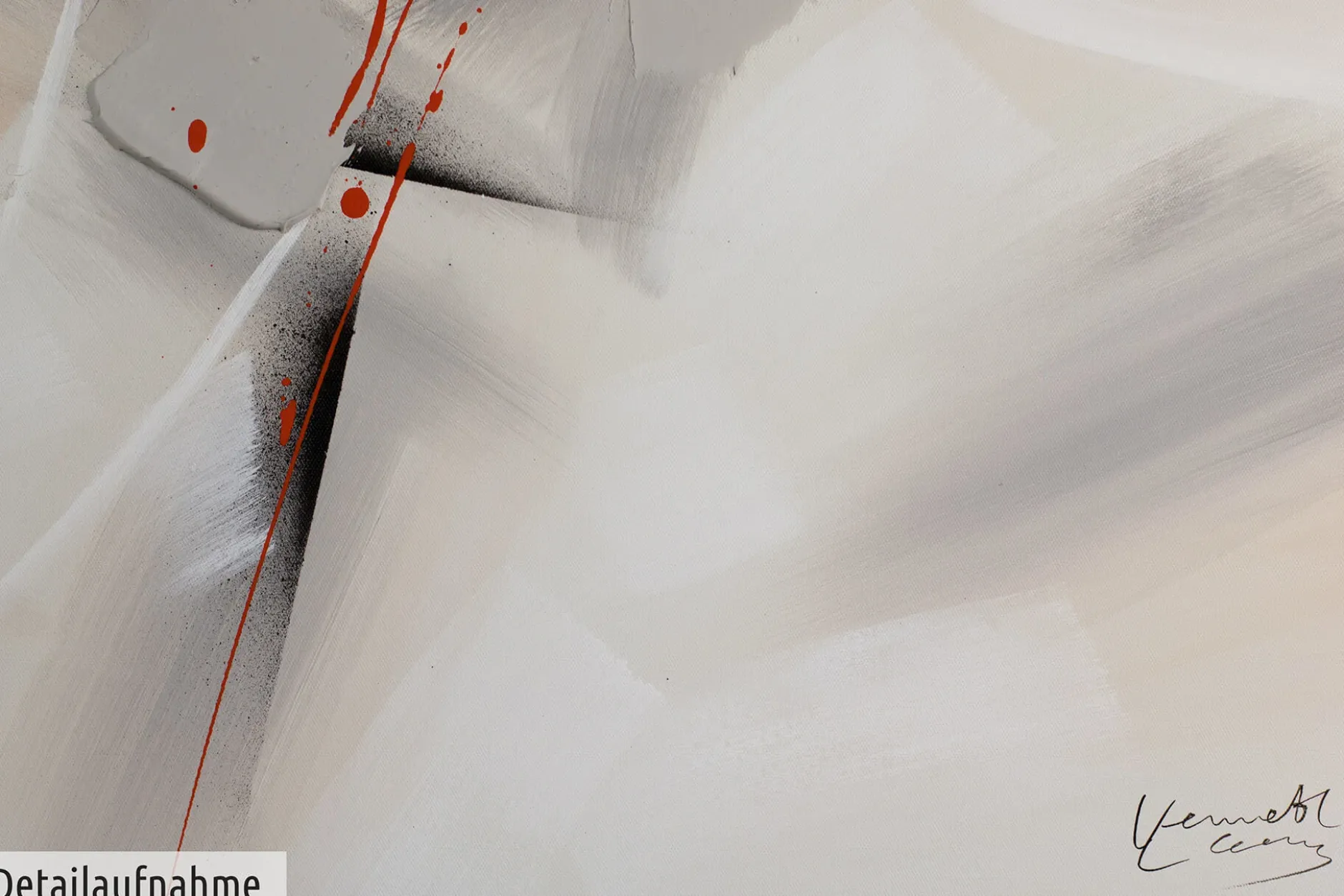 Handgemaltes Gemälde 'Warm Elegance' 150x50cm | inkl. Echtheitszertifikat
