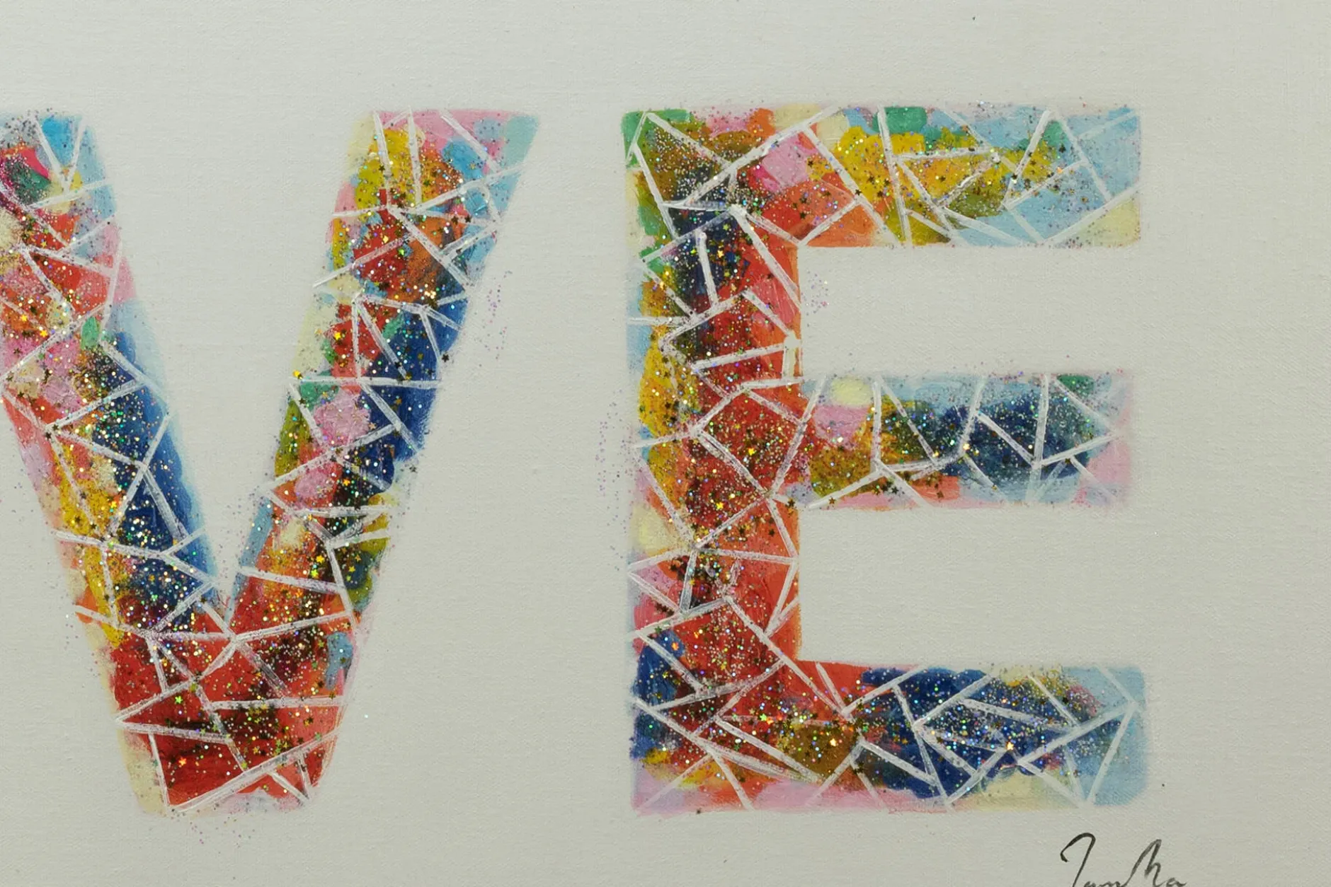 Handgemaltes Gemälde 'Warm, Fuzzy Feeling' 120x40cm | inkl. Echtheitszertifikat