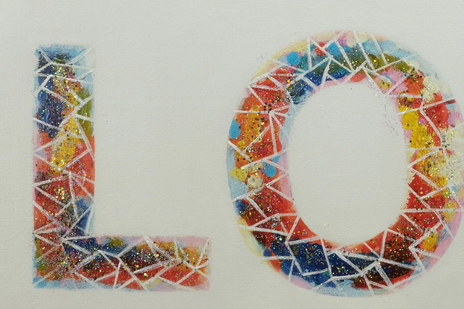 Handgemaltes Gemälde 'Warm, Fuzzy Feeling' 120x40cm | inkl. Echtheitszertifikat