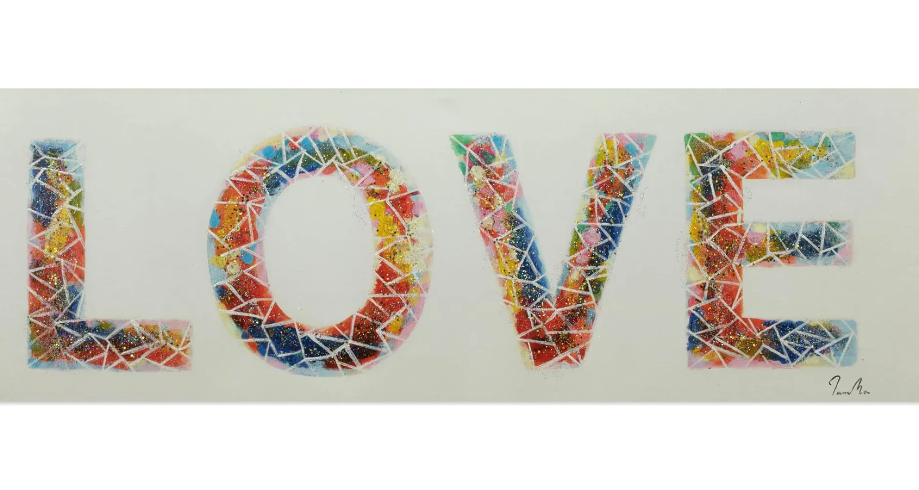 Handgemaltes Gemälde 'Warm, Fuzzy Feeling' 120x40cm | inkl. Echtheitszertifikat