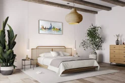 Handgemaltes Gemälde 'Warsaw Skyline Silhouette' 120x60cm | inkl. Echtheitszertifikat
